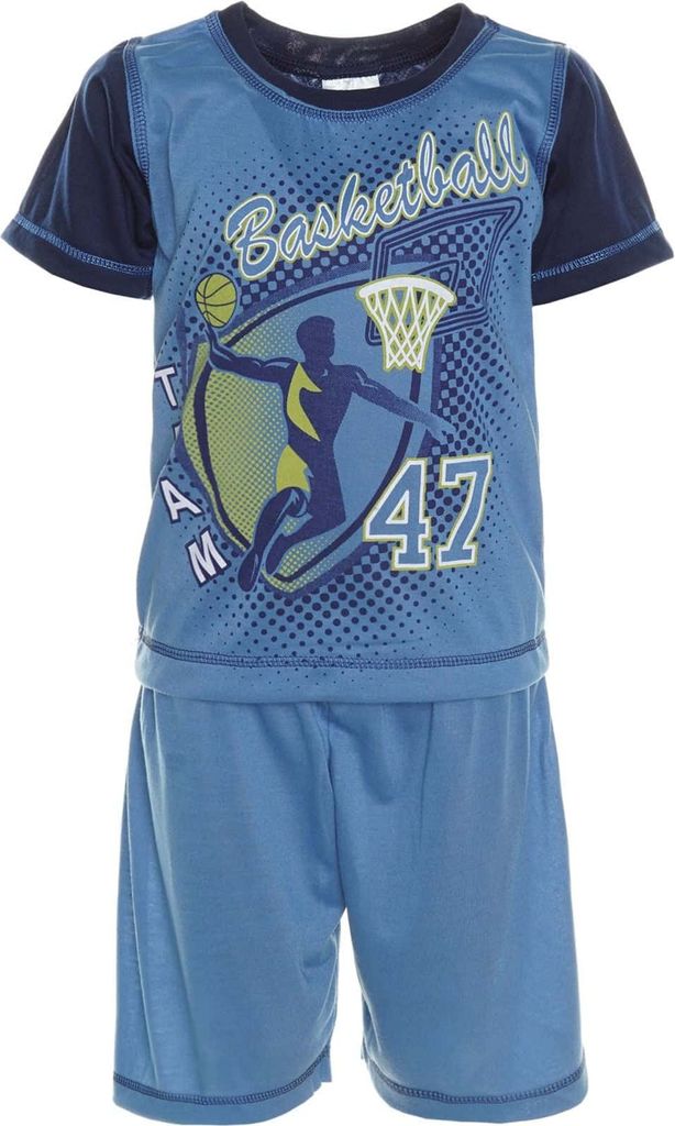 New Look Jungen Schlafanzug Pyjama Blau 104