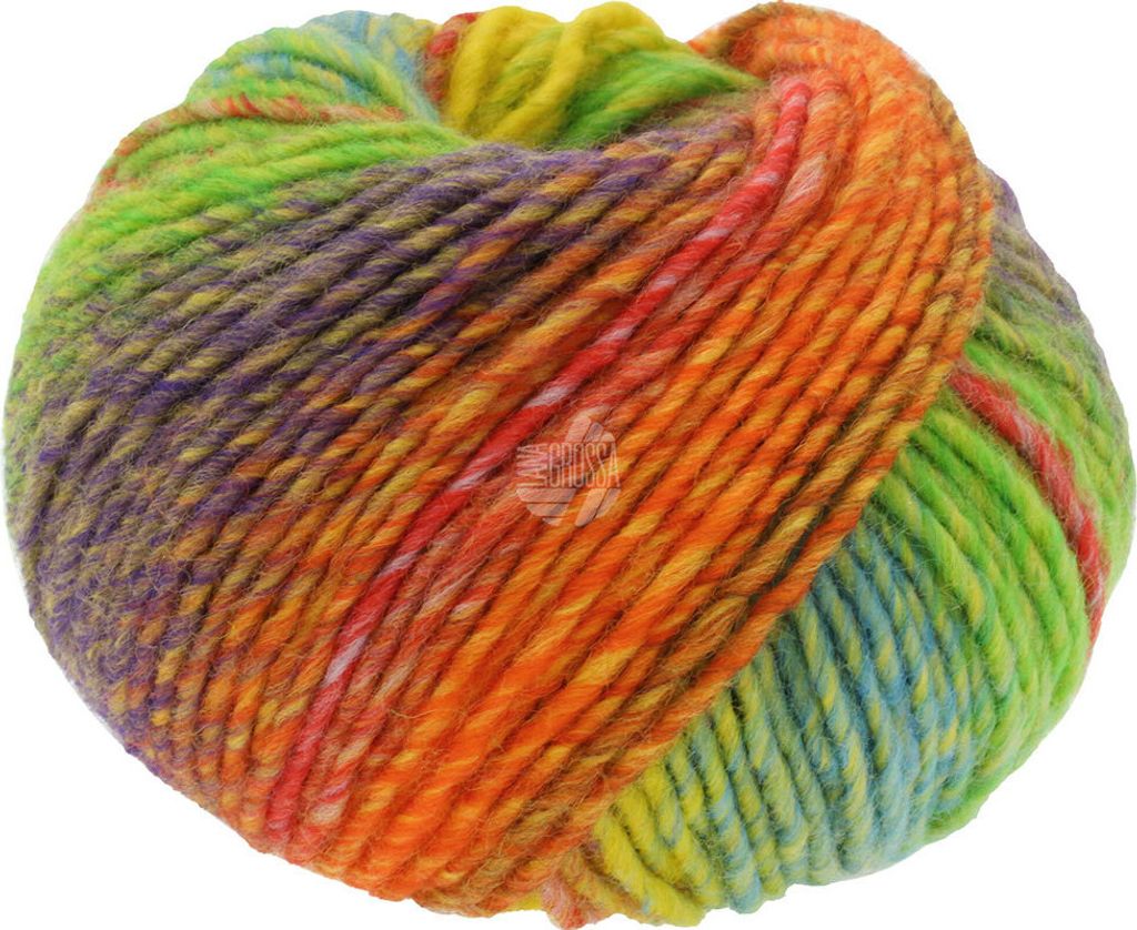 Lana Grossa - Colors For You 0140 graugrün blauviolett Produktbild 
