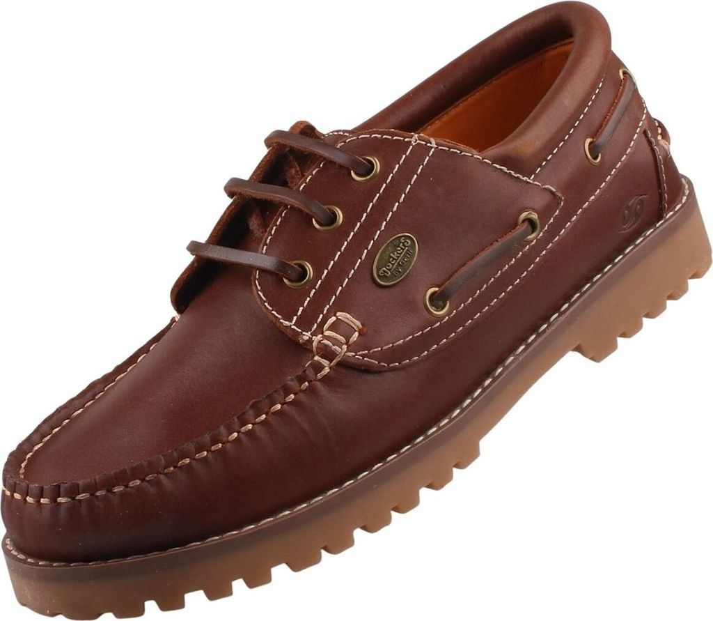 DOCKERS BY GERLI Herren Schnürschuh Sneaker Business elegant 54CT001 braun, Schuhgröße:40 EU