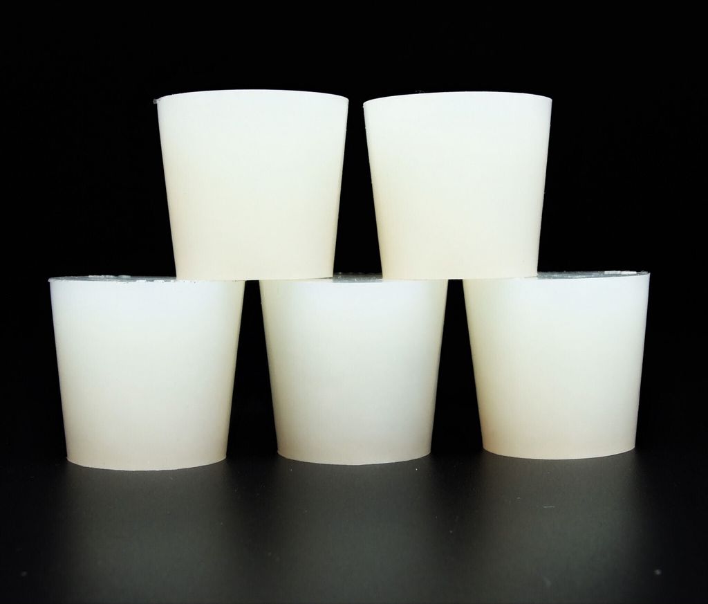 Silikon Stopfen 38/31mm x 5 Stk. Konischer Silikonstopfen, Silikon Pfropfen