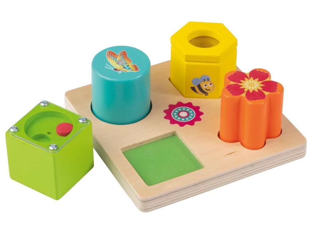 Playtive Junior Holzspielzeug Lernspiel aus Echtholz Lernspiel 5-teilig