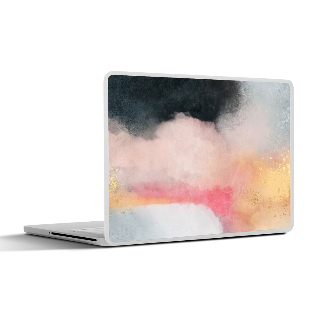 MuchoWow Laptop Aufkleber Sticker Cover Malerei - Abstrakt - Design 40x30 cm - Laptop Dekoration - Selbstklebend