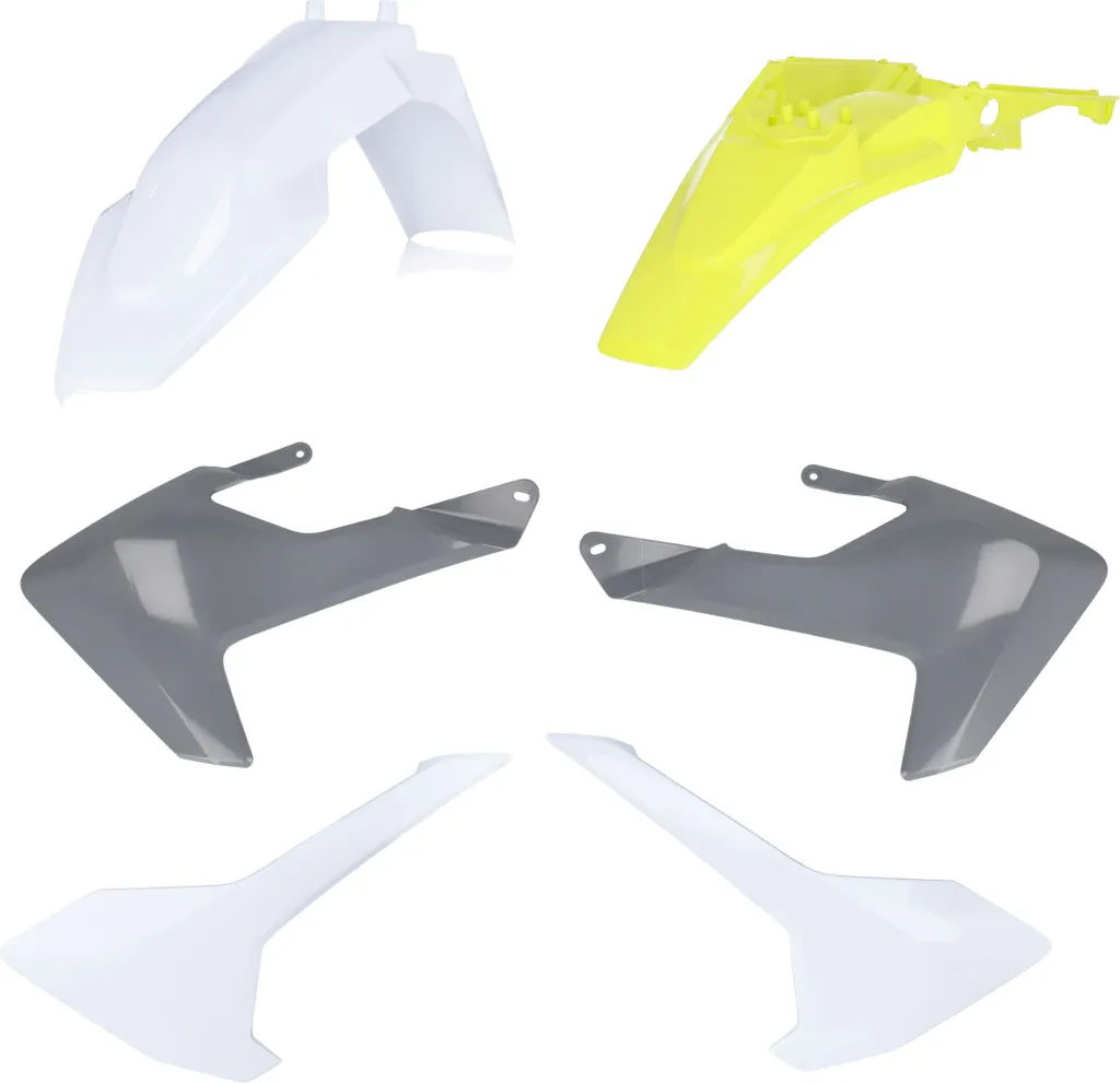 Kit carénage haute résistance jaune et gris Acerbis pour Husqvarna TC 65