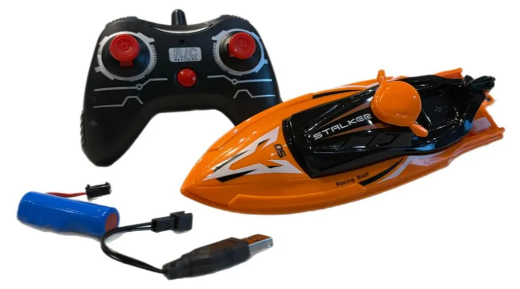 Jet-ski RC anti-interférence 2,4 GHz - Bateau étanche sans coupure