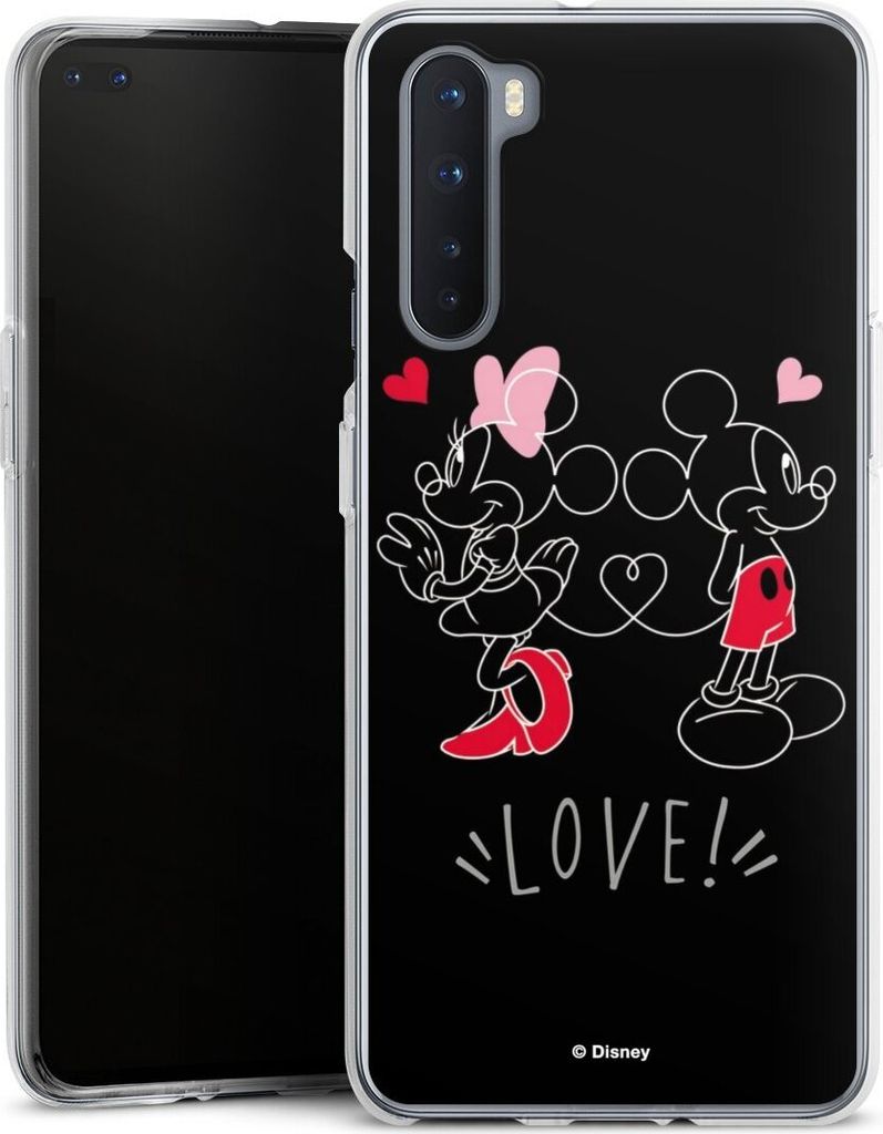 DeinDesign Handyhülle für OnePlus Nord Silikon Hülle Case Smartphone Schutzhülle Disney Liebe Mickey & Minnie Mouse