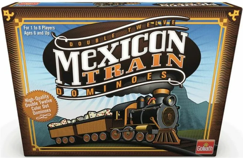 Goliath Train Mexicain avec Dominos de Couleur - Format Compact 23 cm Pro - 2