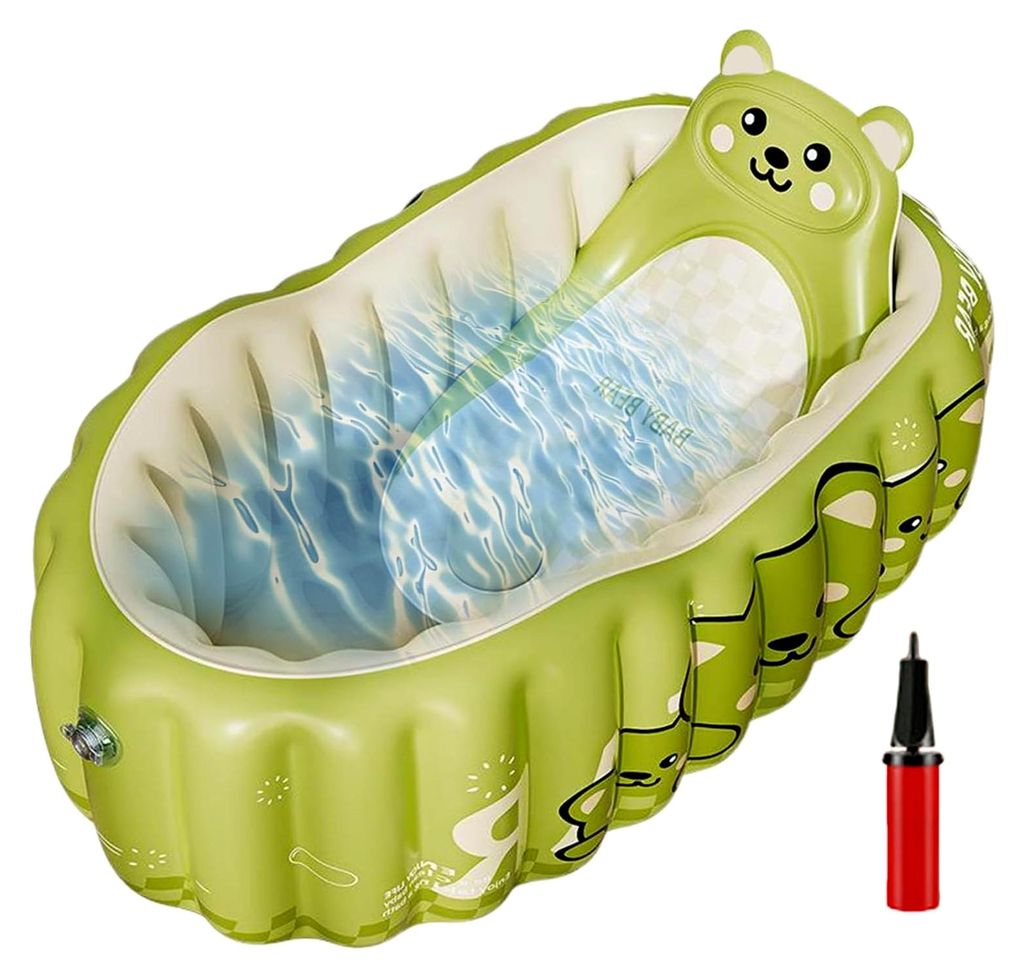Tragbare Babybadewanne - Aufblasbare Badewanne Tragbare Babywanne | Faltschwimmbecken Badezimmer Accessoire Für Mädchen Baden Schwimmen Camping