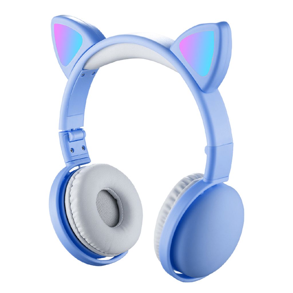 Wireless cat ear headphones computer module