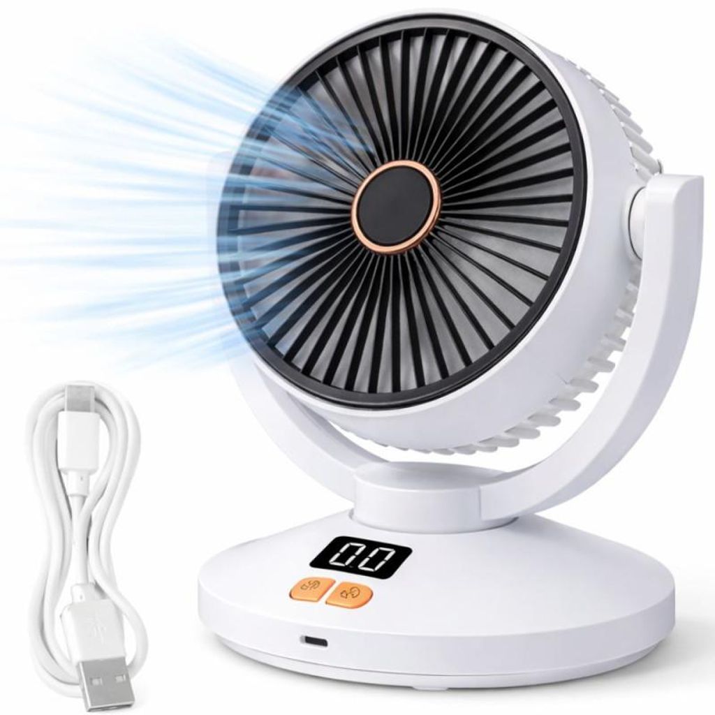 Verk 16046 Ventilatore da tavolo wireless con timer, 9 W, Immagine del prodotto 