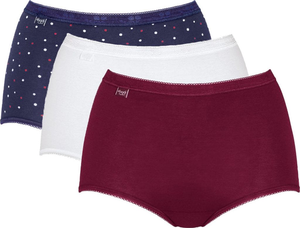Sloggi Damen Unterwäsche Basic+ Midi Holiday Edition 3er vorteilspack