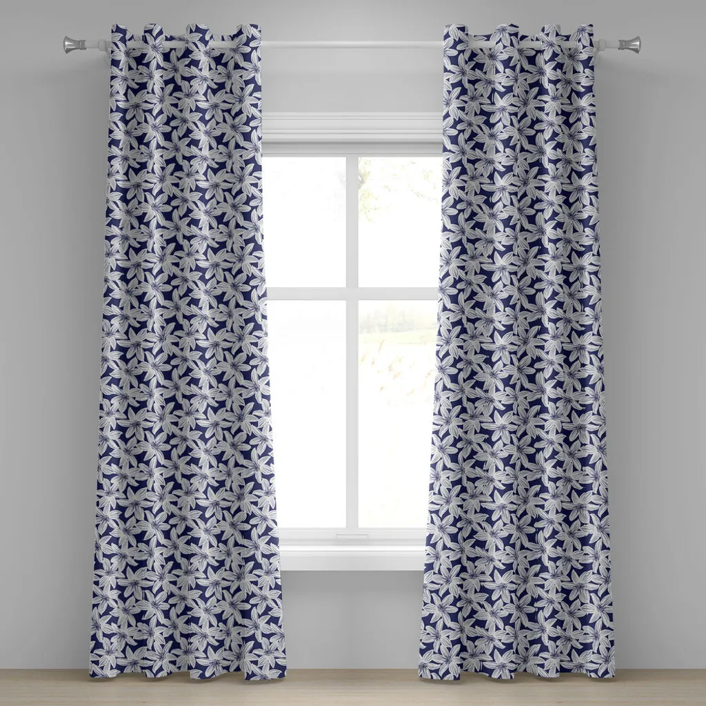 Rideau Anti-Regard à Motif Tropical Marine pour Intimité et Décoration