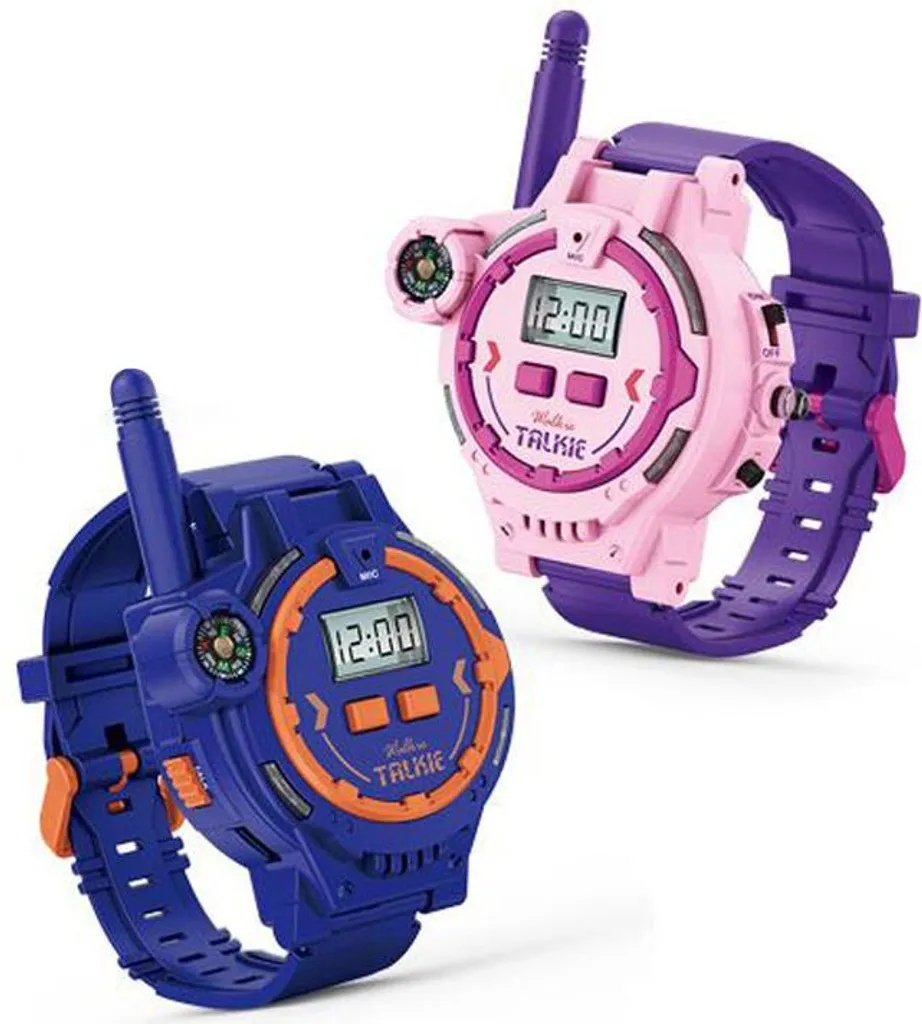 Montre Talkie-Walkie Violette x2 - Parfait pour Camping et Jeux Extérieurs