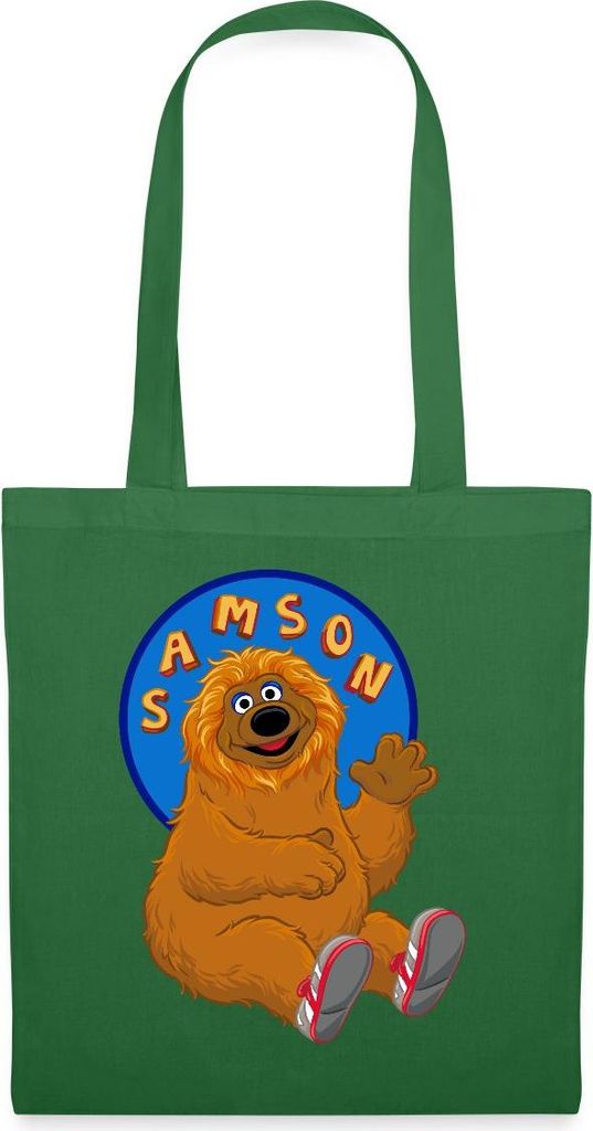 Spreadshirt Sesamstraße Samson Stoffbeutel, One size, Fichte