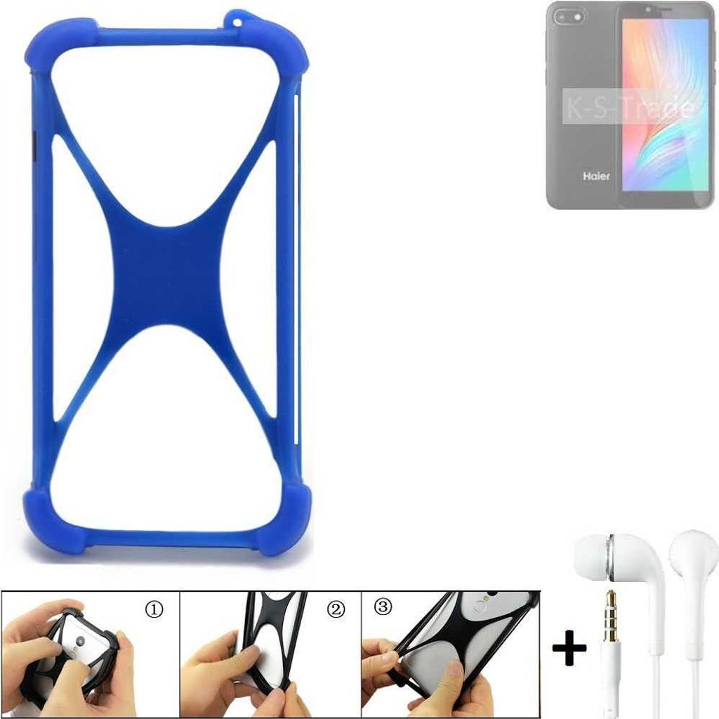 Bumper kompatibel mit Haier Alpha A2 Lite Schutzhülle Handyhülle Silikon Schutz Hülle Cover Case Silikoncase Silikonbumper TPU Softcase Smartphone,