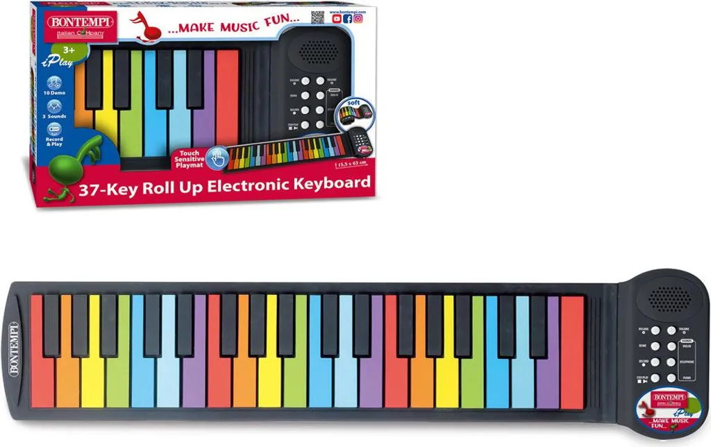 Clavier Électronique Bontempi Roll Up Piano 37 Touches pour Enfant