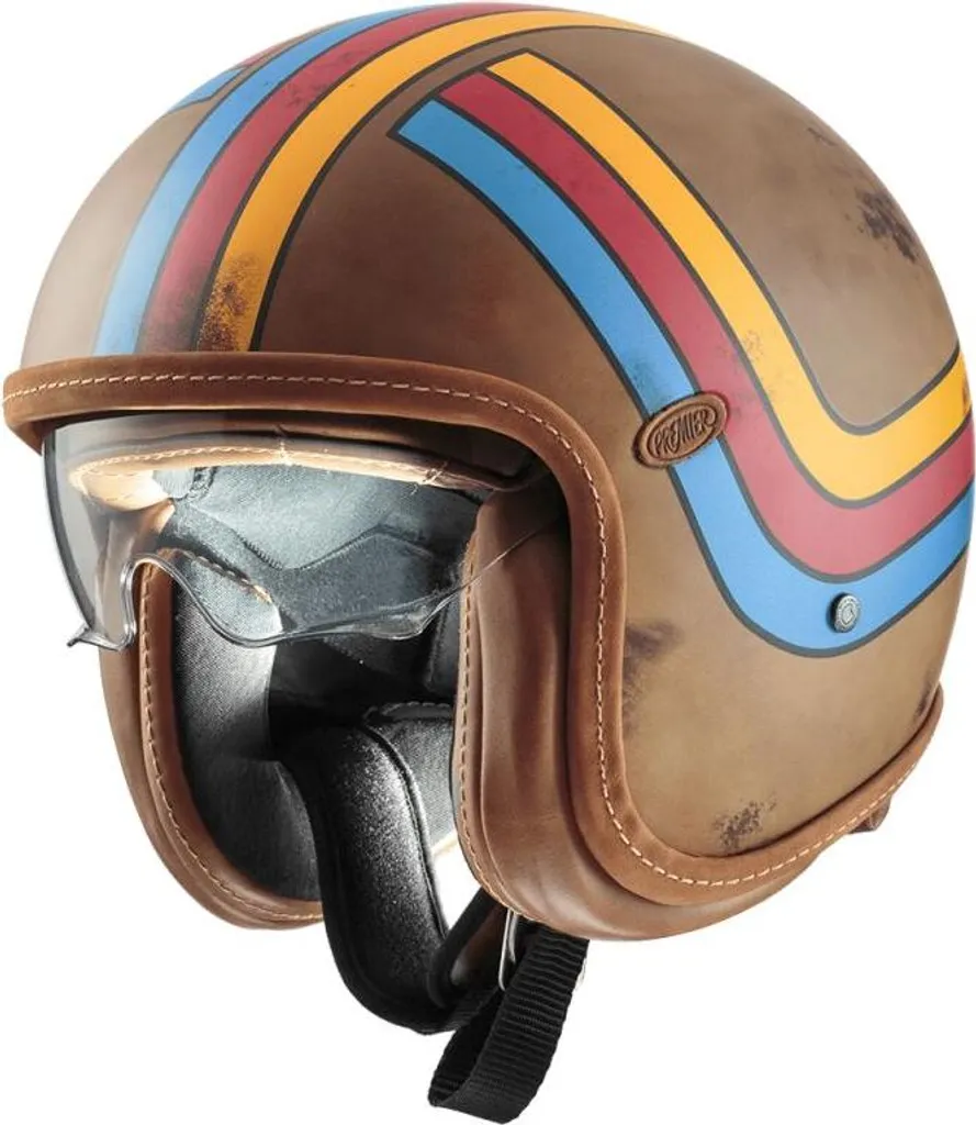 Casque Boexbm Flat Vintage Taille L en Fibre Légère et Confortable