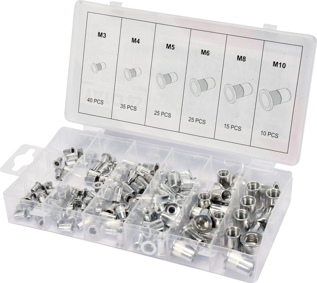 YATO Sortiment Gewindeniet YT-36460 Aluminium Produktbild 