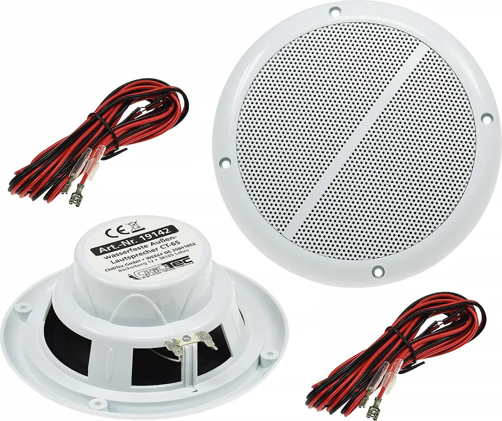 Set 2 Casse Impermeabili ChiliTec CT-65 165mm 100W 8 Ohm | Uso Marino