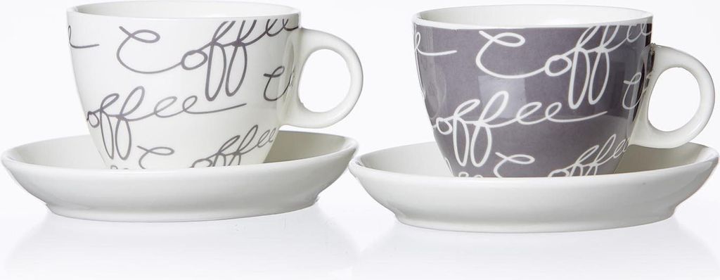 Flirt by R&B CORNELLO, 0,18 l, Grau, Porzellan, Cappuccino, Produktbild 