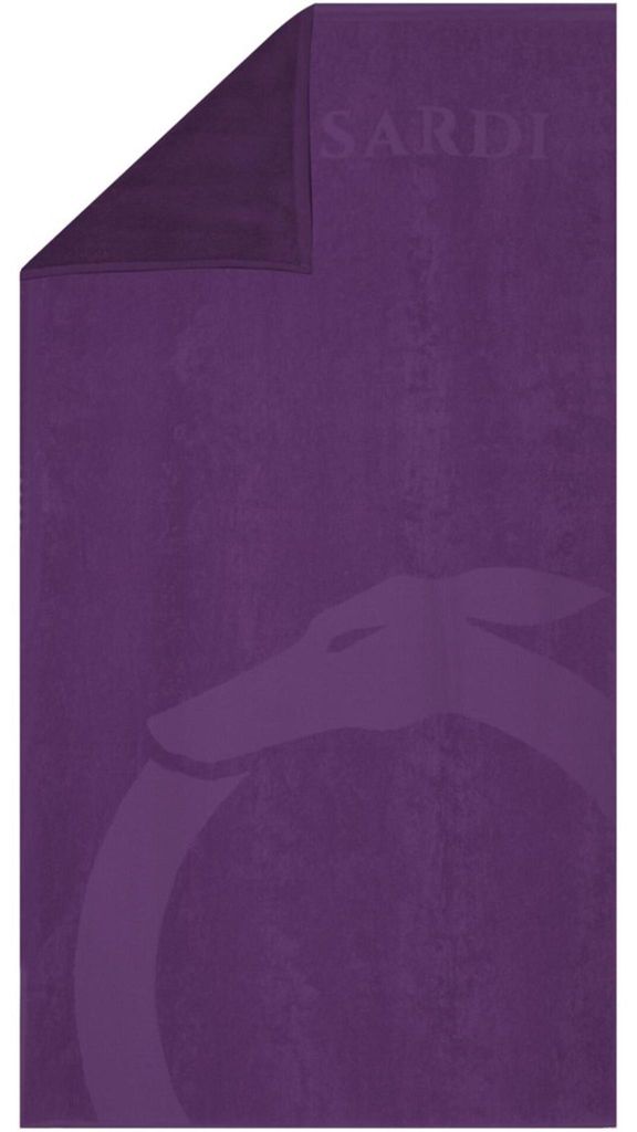 TRUSSARDI Strandtuch für Schwimmbad oder Spa, Baumwollschwammstoff mit Logo, 170 x 90 cm (ungefähr), Artikel TRU2MTW01, UNICA - ONE SIZE, Cotone ...