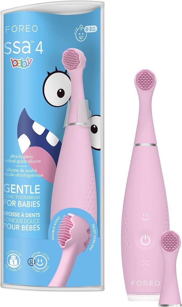 Elektrische Zahnbürste Set mit beidseitigen Borsten, Smile-Funktion & Zahnfleischmassage, inkl. Aufsätze, 12 Monate Pflege, 240 Tage Akkulaufzeit