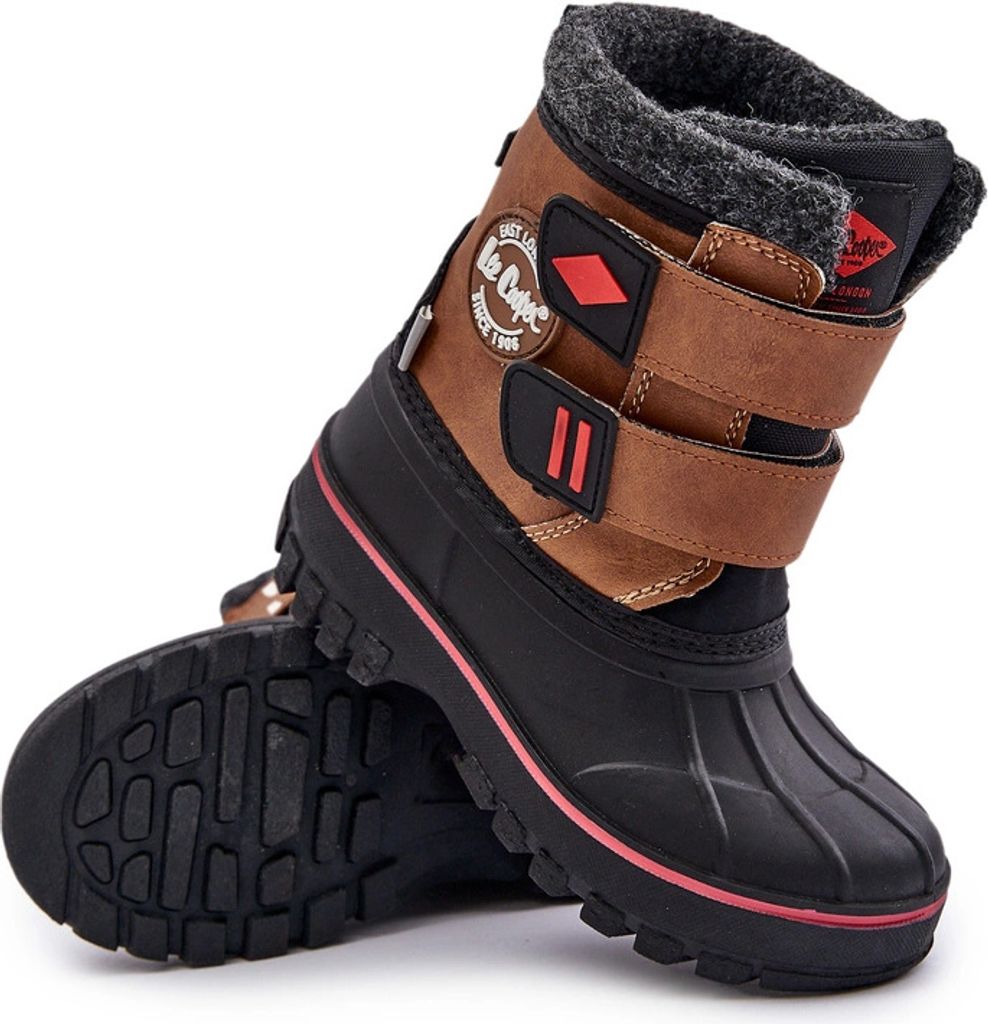 Kinder Schneestiefel Mit Klettverschluss Lee Cooper LCJ-24-44-2864K Camel 32