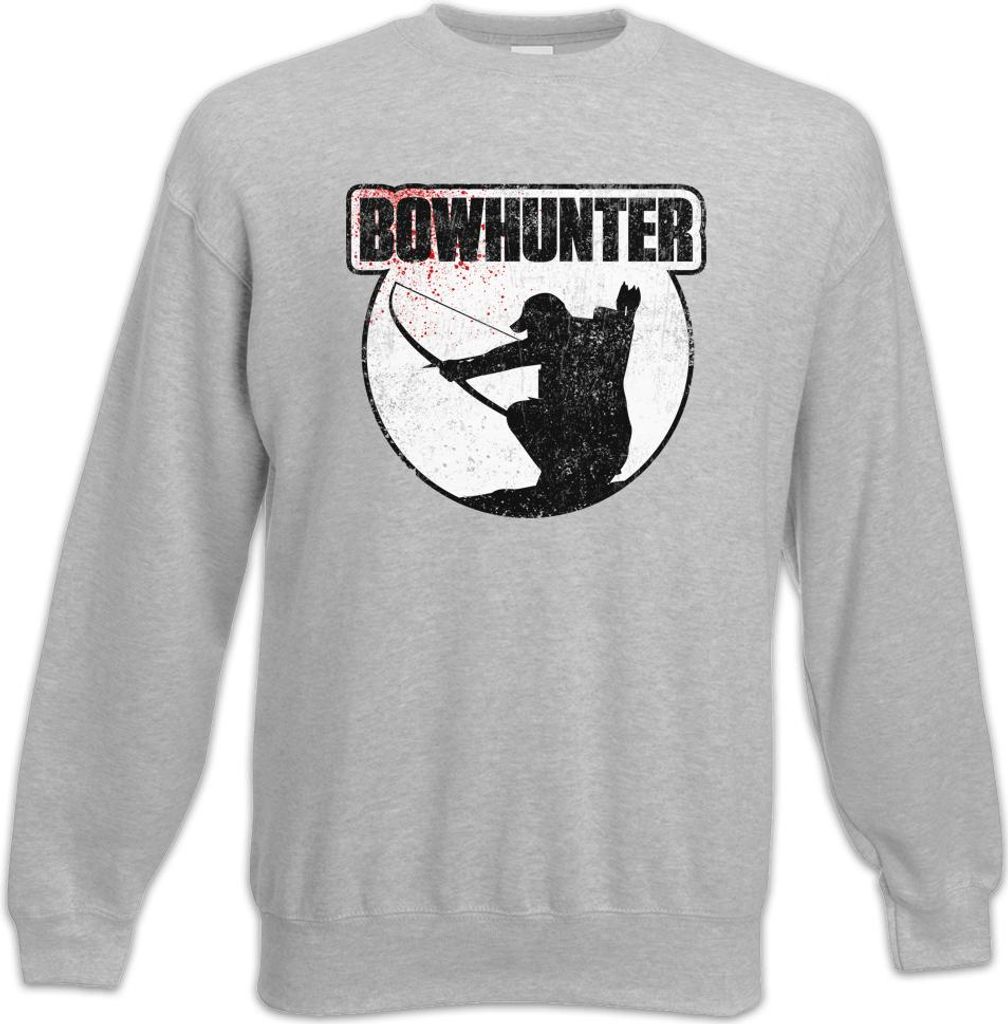 Urban Backwoods Bowhunter, Sweatshirt, Farbe: Hellgrau, Größe: L