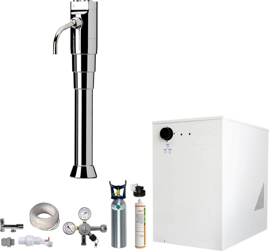 Tafelwassergerät BieTal BT-30U Kühlung Schanksäule Puls flach Filter 2Kg CO2