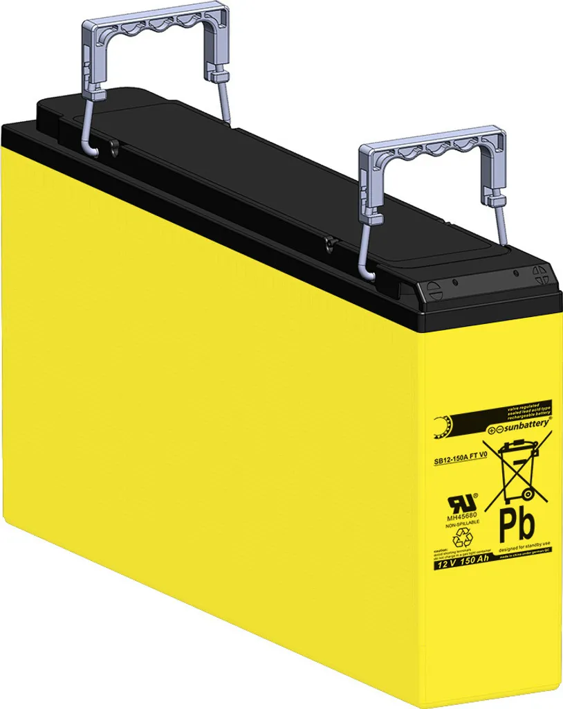 SUN Battery SB12-150A V0 - Batterie AGM 12V 150Ah étanche, sans entretien