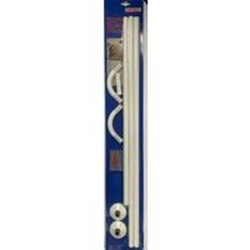Support rideau douche acier inoxydable noir 70-100 cm anti-rouille