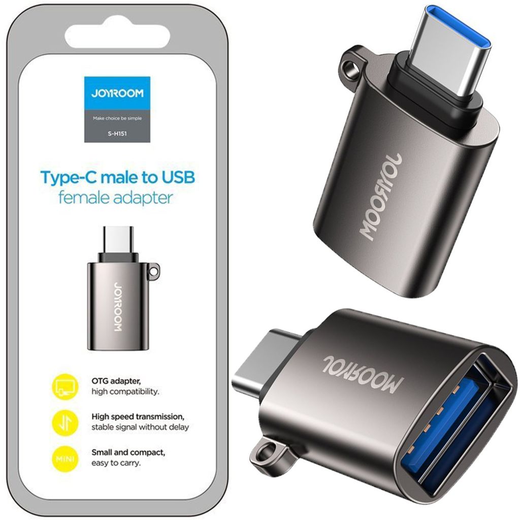 JOYROOM S-H151, Type-A, Type-C, Čierna Obrázok produktu 