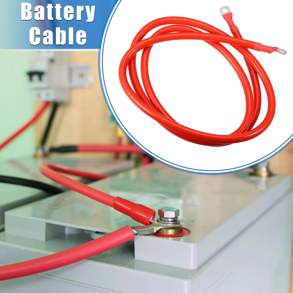 Câble Batterie 180cm Rouge 2 AWG Haute Capacité avec Cosses 5/16"