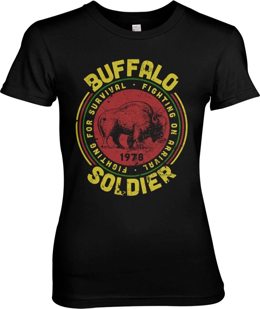 Buffalo Soldier Girly Tee - XX-Large - Black