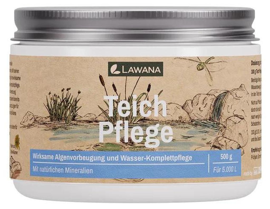Lawana Teich Pflege, 500 g - Wirksame Algenvorbeugung und Produktbild 