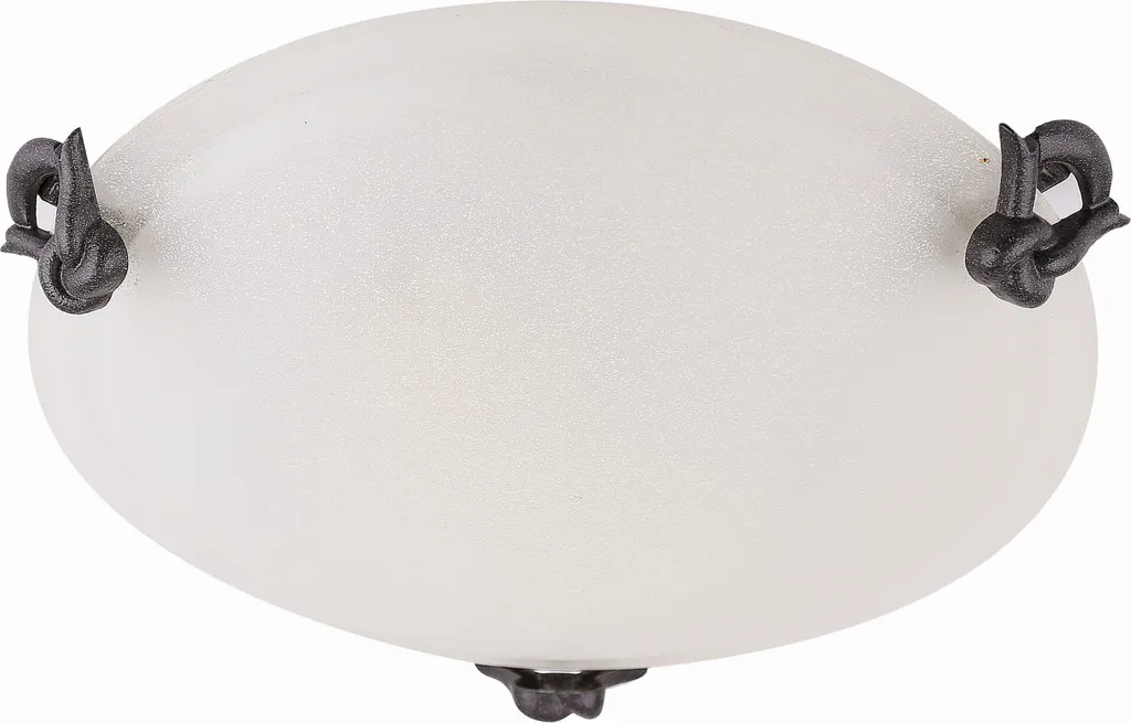 Plafonnier de plafond circulaire EVA en verre blanc 30 cm E27 IP20