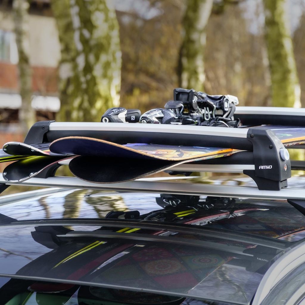 Bagażnik dachowy na narty snowboard krótki 570 mm SSR-01S Zdjęcie produktu 