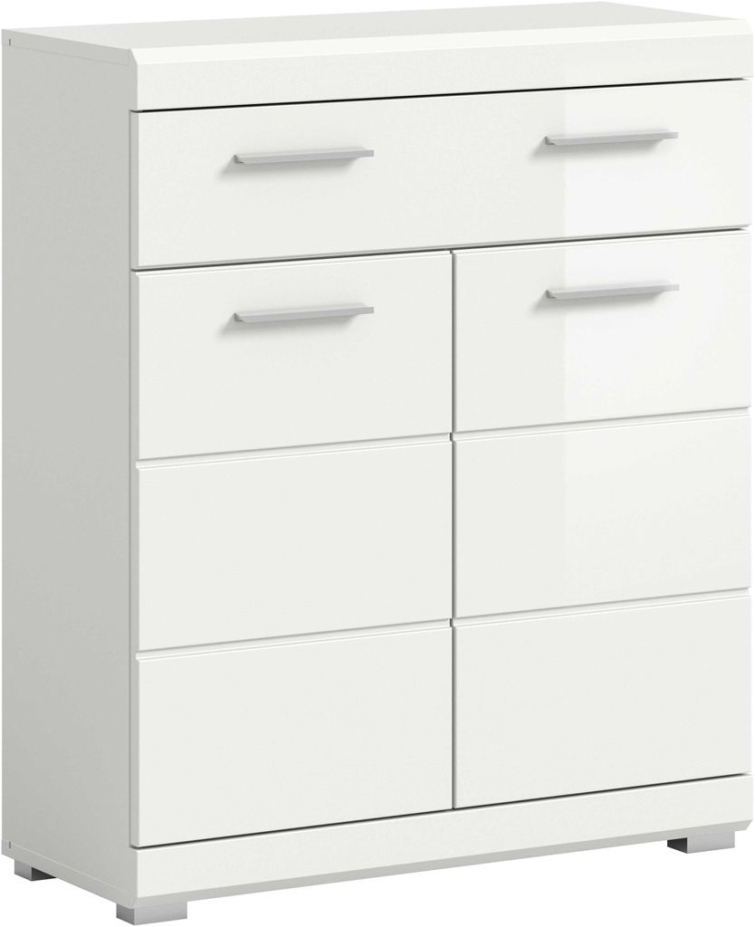 Badezimmerschrank Scout Xonox Weiß Hochglanz 74x88x31 cm Produktbild 