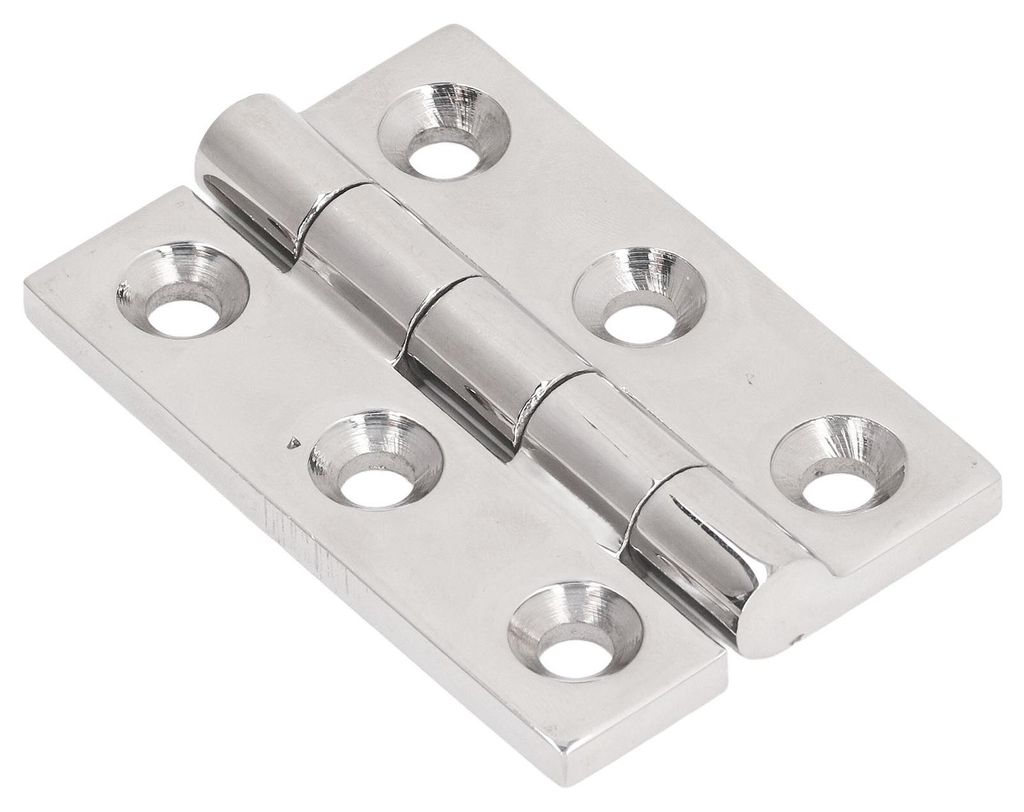 Abhebbares Scharnier, rostfrei, robust, Edelstahl, zerlegbar, für Bootsluke, Schranktür, 6 Löcher