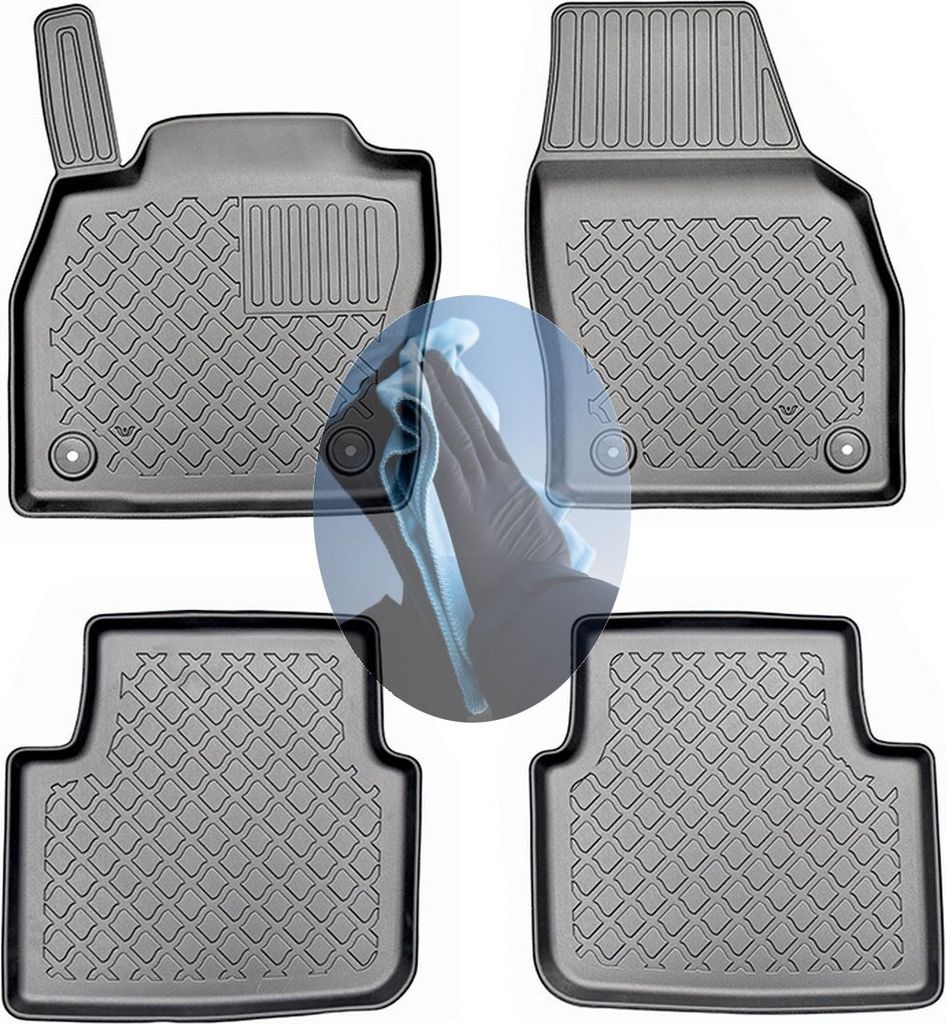 Z520248 TPE-Gummifußmatten kompatibel mit Skoda Kamiq Active Steilheck Geländewagen SUV 5-türer 2019-