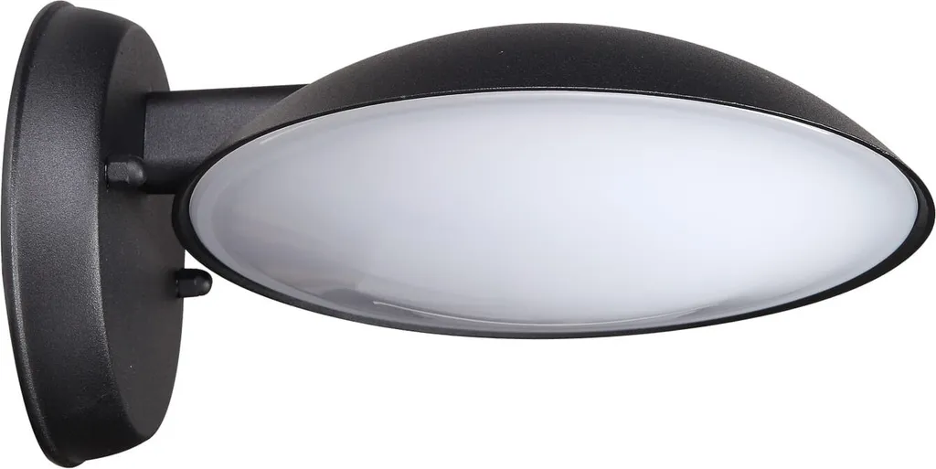 Italux Piombino LED 6691/BK-9: Lampada Parete Esterni IP44 Nera Moderna