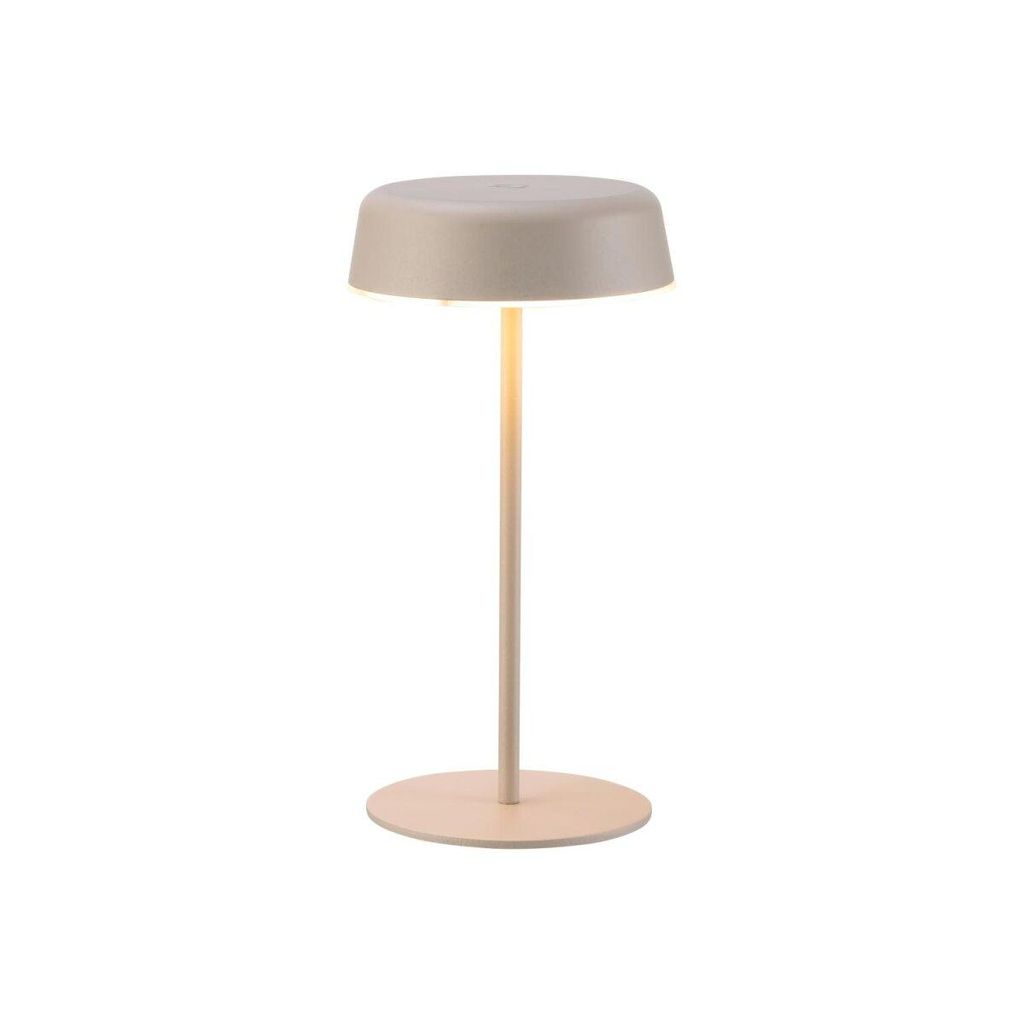 Akku Tischleuchte LED Lampe Kabellos Beige Dimmbar Produktbild 