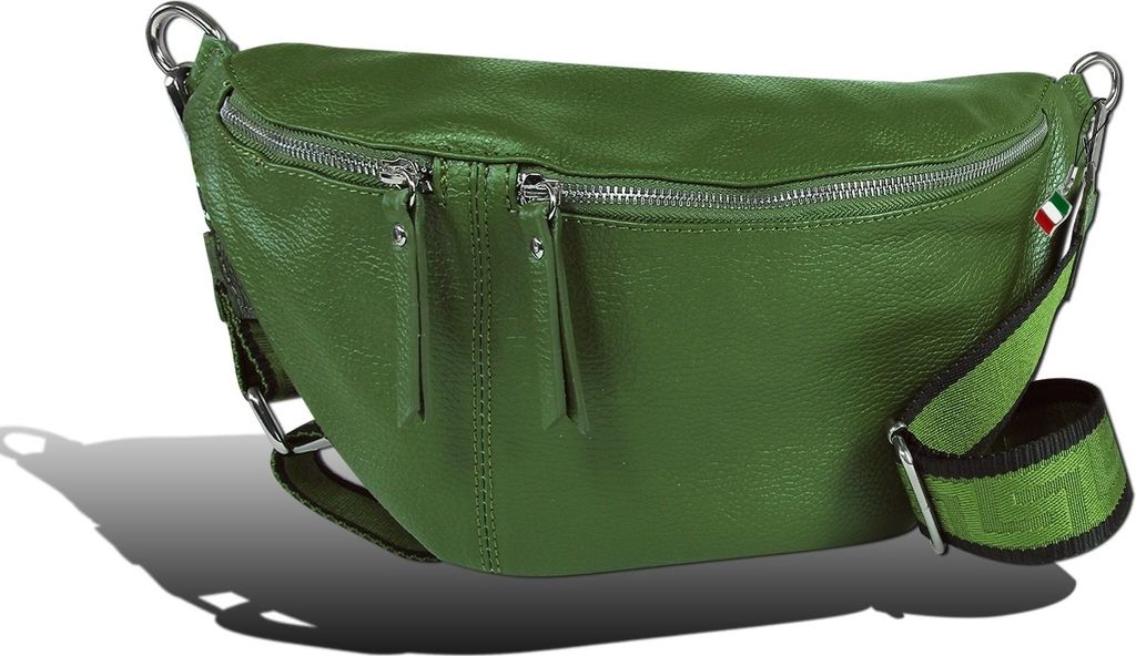 Gürteltasche grün Florence Tasche Tragegurt passend Leder D2OTF821G
