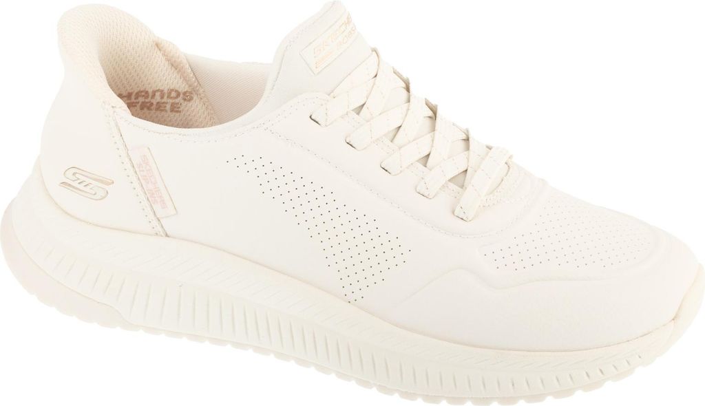 A single white sneaker is shown from the side against a white background.