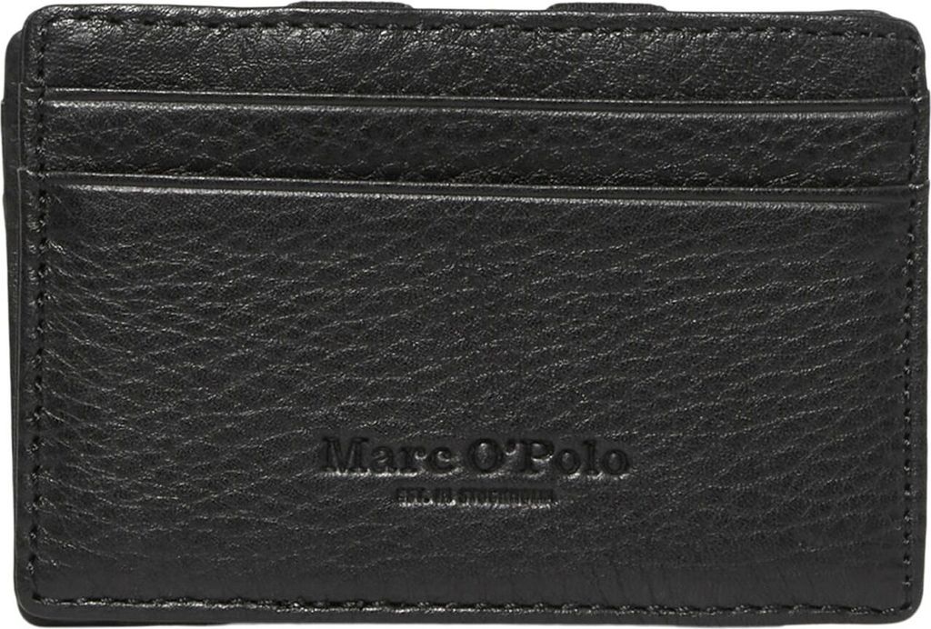 Marc O'Polo Leder Kartenetui Malte Card Holder Black schwarz