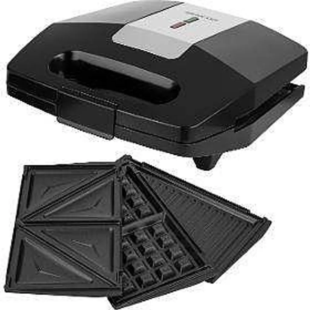Machine à Croque-Monsieur et Gaufrier Multi-Plaques 700W Sencor Inox