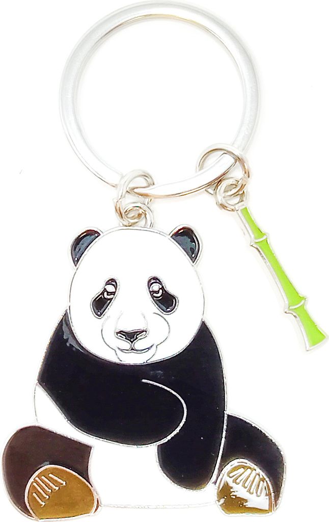 Nature Planet - Schlüsselanhänger aus Metall - Panda Produktbild 