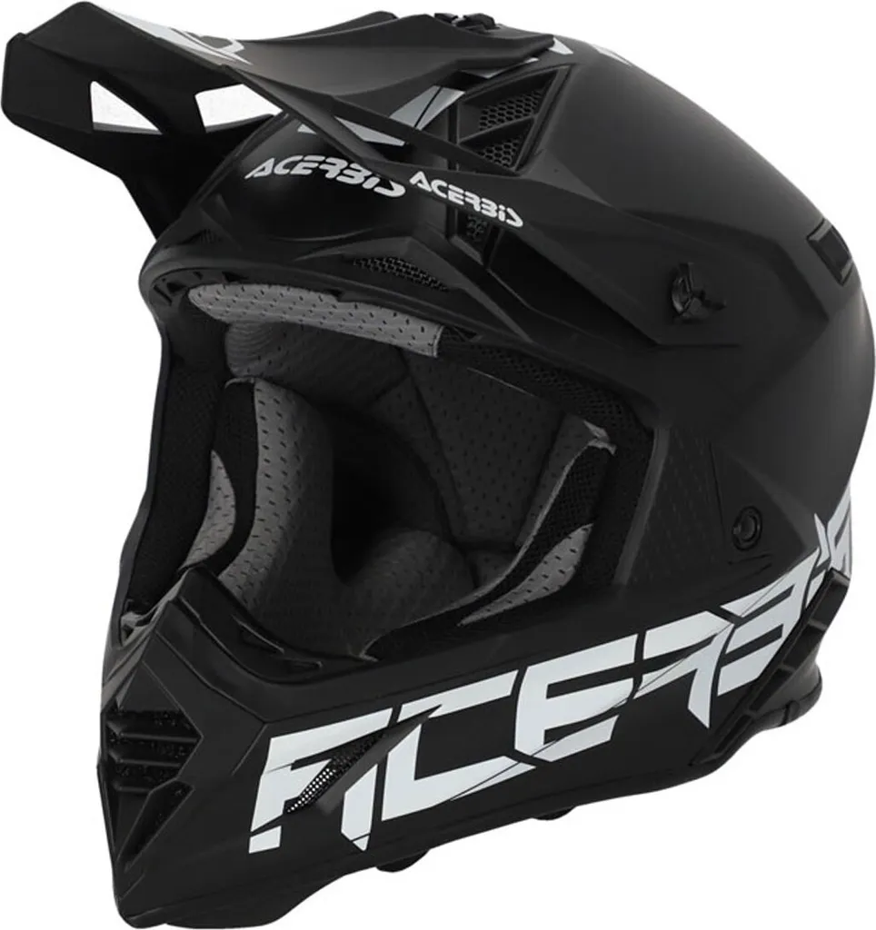 Casque motocross grand confort Acerbis X-Track noir taille 2XL