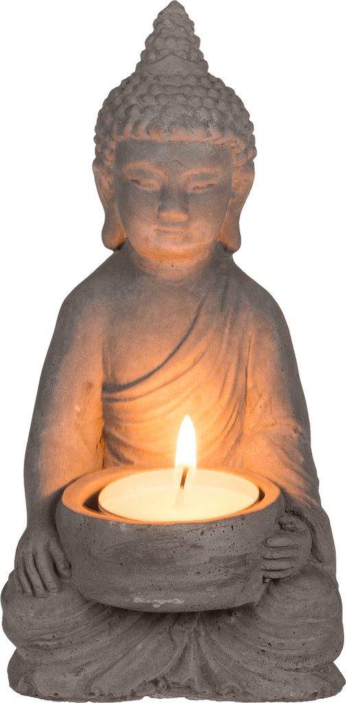 GiftyCity Kerzenständer 8x15,5 cm, Buddha Produktbild 