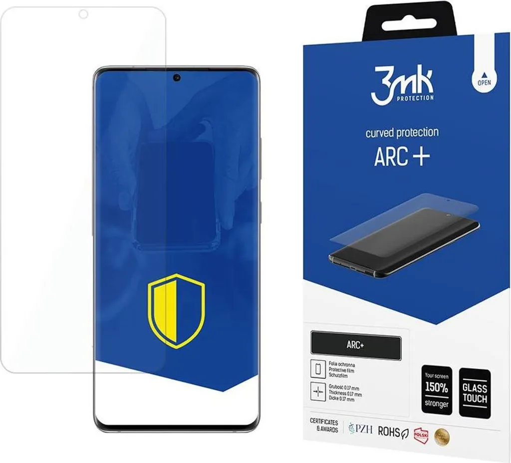 3mk ARC+ Protezione Schermo Samsung Galaxy S20 Ultra 5G | Self-Heal 0.17mm