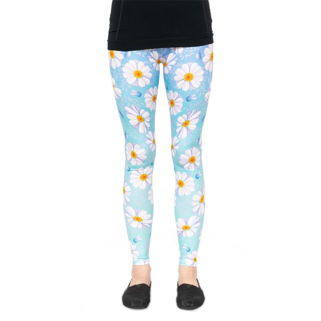 cosey - Blumen-Leggings (Einheitsgröße) - Design Gänseblümchen